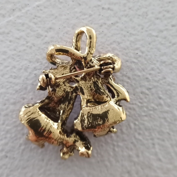 Betsey Johnson Christmas Bells Brooch - Picture 2 of 2